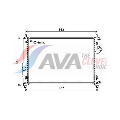 AVA CLEVER CHOICE Kühler, Motorkühlung ct2064 für CHEVROLET