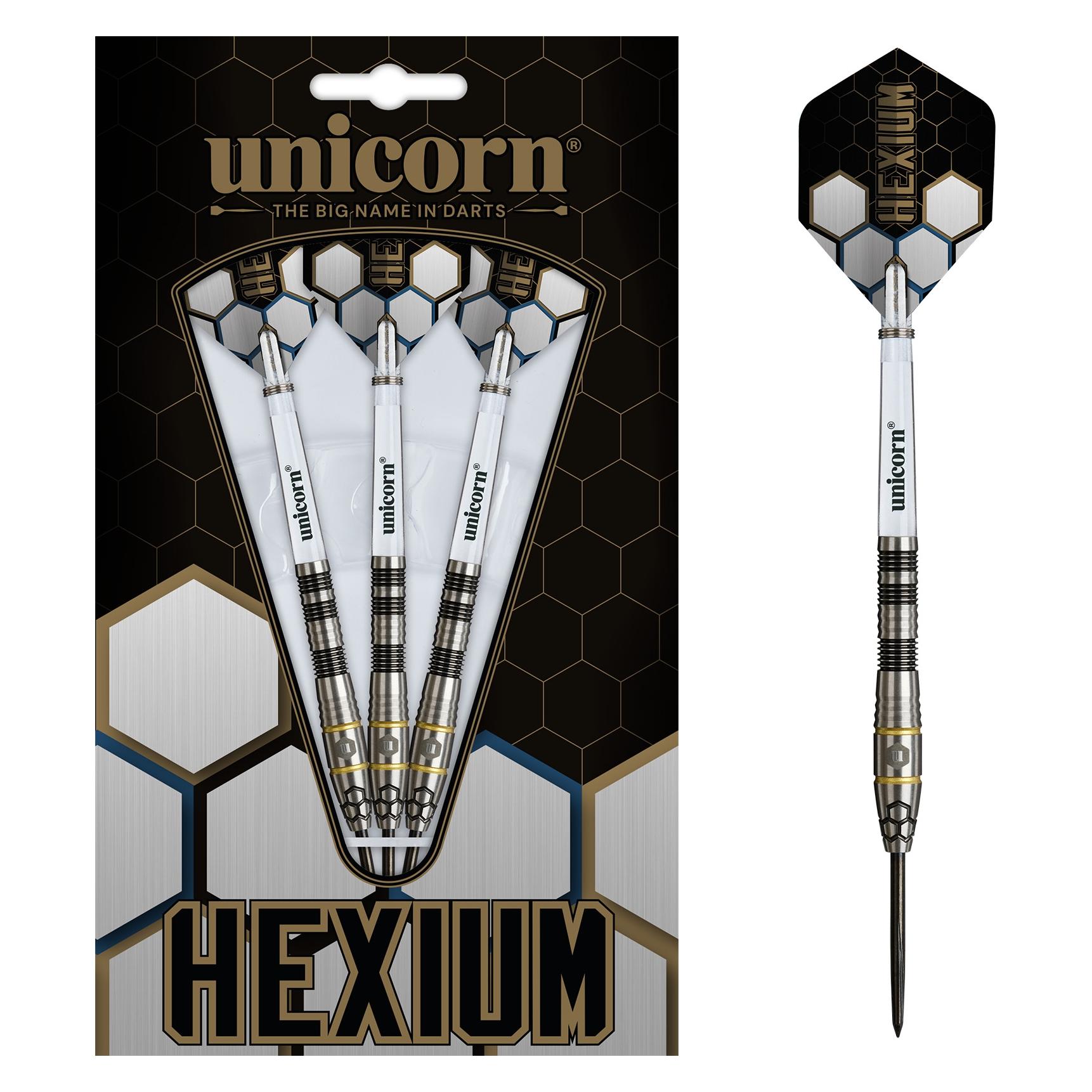 Unicorn Hexium Steel Tip Dart 90% Tungsten - Style 1 24G (24 g) (29842)
