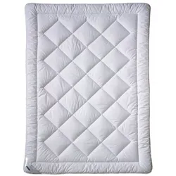 billerbeck Ganzjahresbettdecke Silver Fresh 155 x 220 cm Baumwolle Weiß