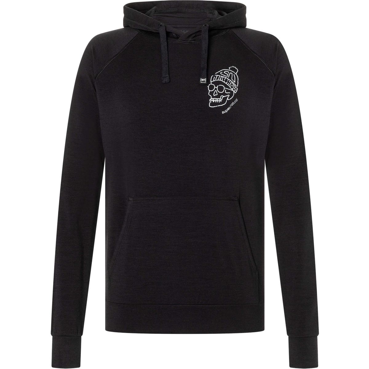 Super.Natural M Frosty Hoodie jet black/fresh white (989) XL SNM024020989XL