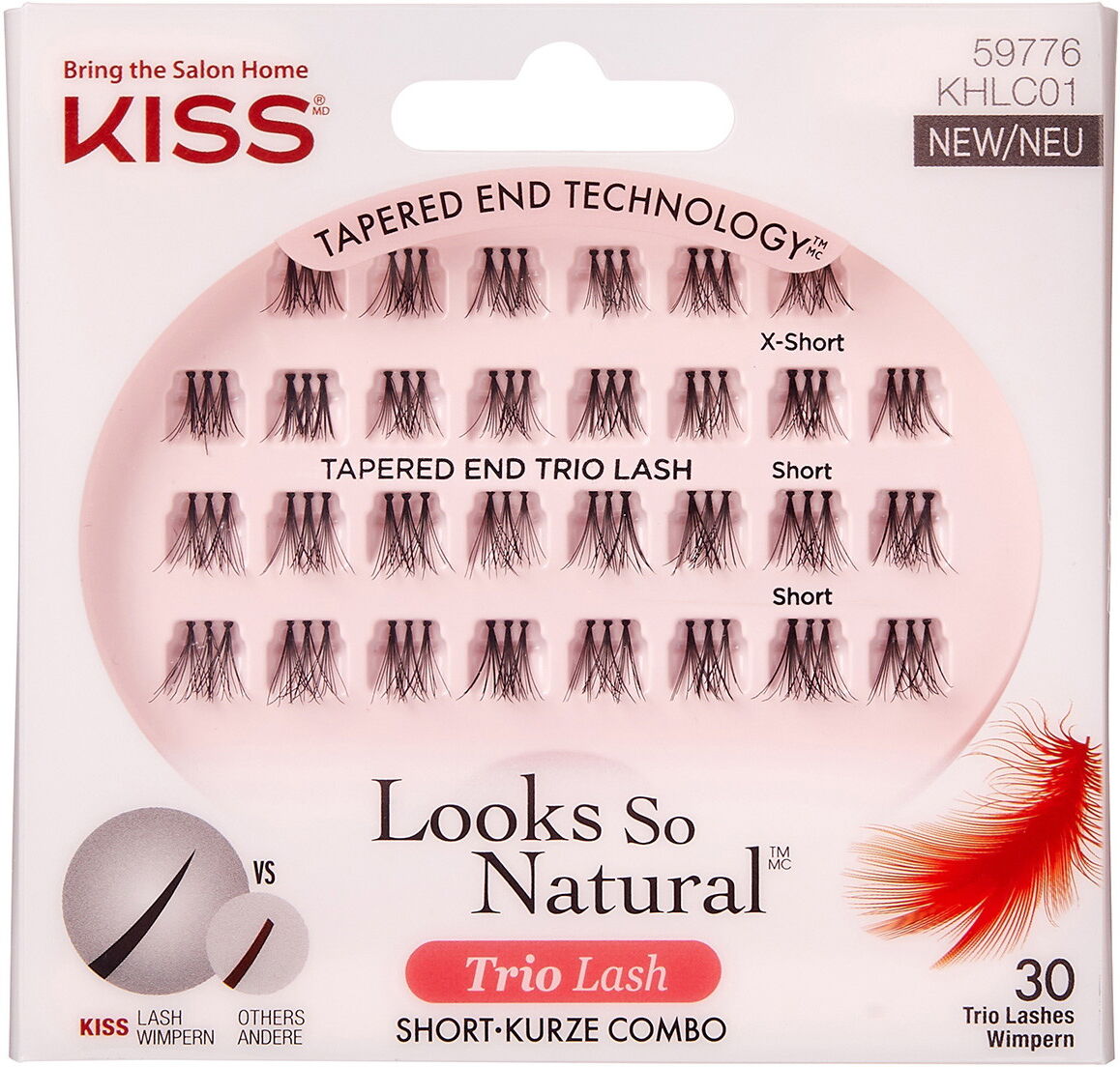 Kiss Haute Couture Trio Lashes - Short (30 Stück)