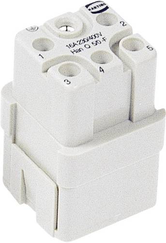 HARTING 09120053101 Buchseneinsatz Han Q 5 + PE Crimpen 1 St.