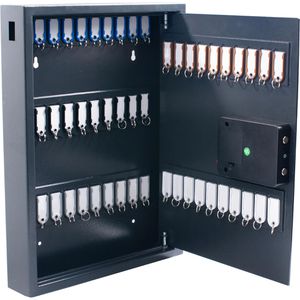 Pavo Schlüsselkasten Magnettag 8013876, mit Elektronikschloss, 45 x 57,5 x 7,7cm, 50 Haken
