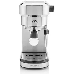 ETA Stretto, Siebträgermaschine, Silber