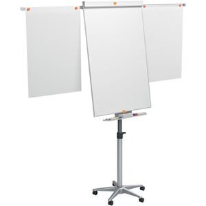 Nobo Flipchart 1901920, Impression Pro Mobil, höhenverstellbar, mit Rollen, Sternfuß, Seitenarme