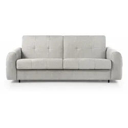 SCHLAFSOFA Pireus mit italienischem Gestell, 140x200, Graubeige