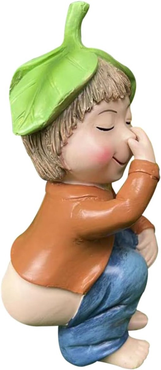 Handgemaakt Resin Poppetje Figuur Ornament Multicolor - Hoogte: 14 cm