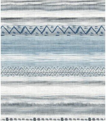 Seabrook Designs Trevino Tribal Stripes Unpasted Wallpaper