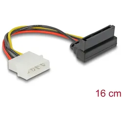 DELOCK Stromkabel SATA 15Pin up -> Molex 4Pin Bu/St