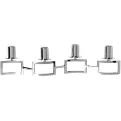 HOMMAGE filigraner Kerzenleuchter Edelstahl Silber