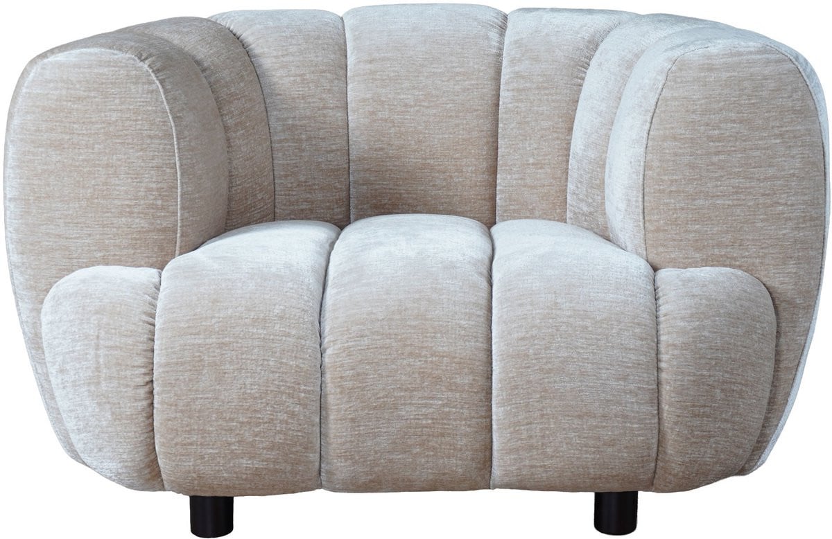 Home67 Moderne Lounge Fauteuil Logan Beige voor Volwassenen