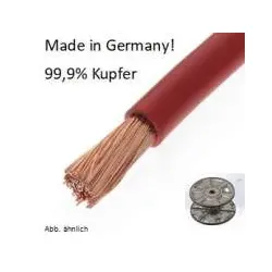 20210 ECu Powerkabel, 10 mm2, rot, 100 m, made in Germany!