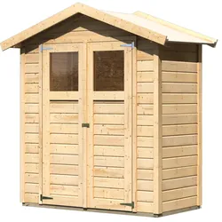 Karibu Gartenhaus Gerätehaus Dahme 0 - 14mm-181 x 93cm-naturbelassen