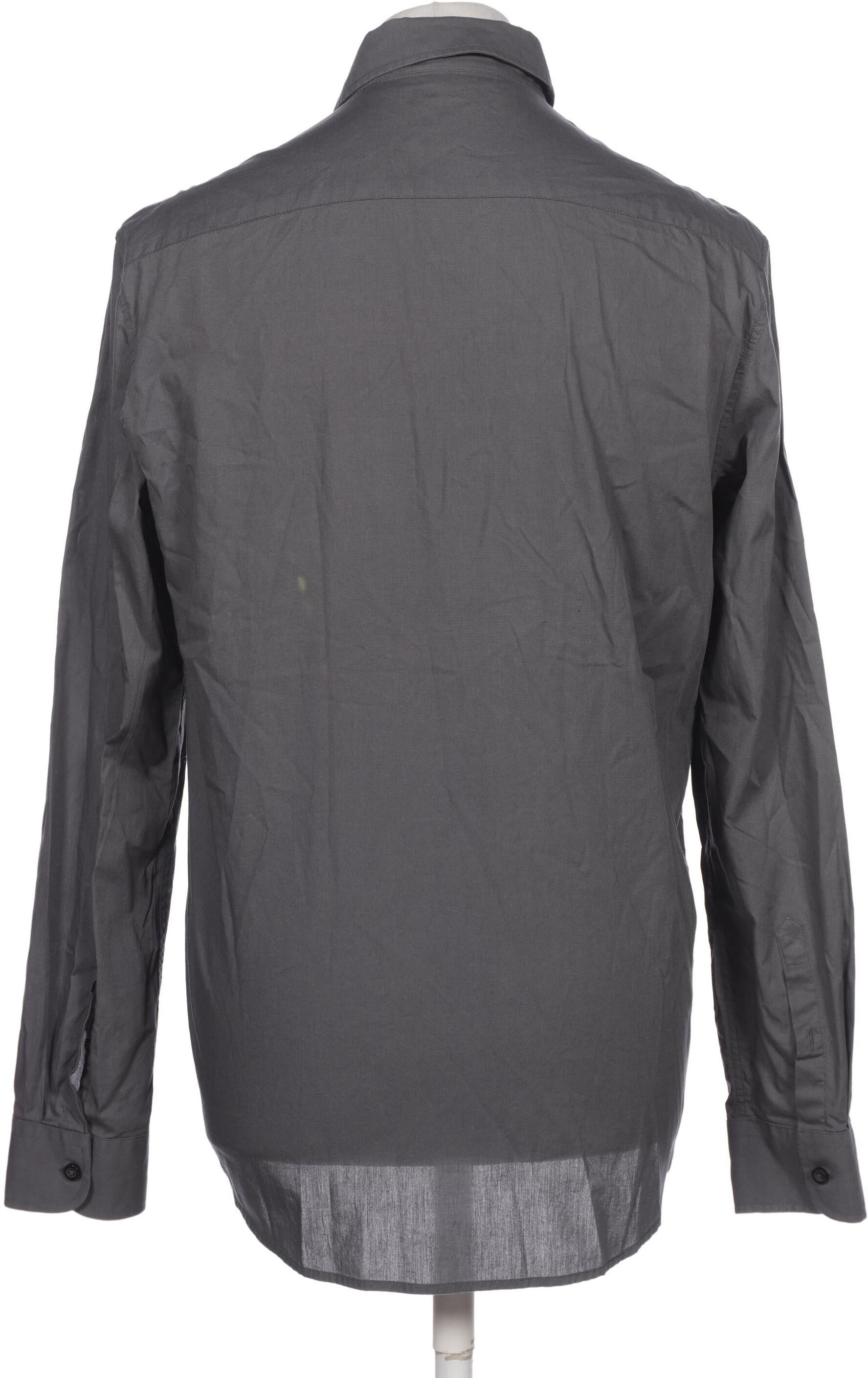 Zalando Essentials Herren Hemd, Grau, Gr. S, Baumwolle - Second Hand