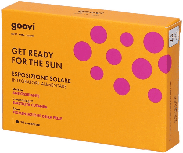 Goovi Get Ready for the Sun Integratore per Esposizione Solare 30 Compresse