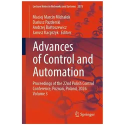 Advances of Control and Automation, Fachbücher von Janusz Kacprzyk, Andrzej Bartoszewicz, Maciej Marcin Michałek, Dariusz Pazderski