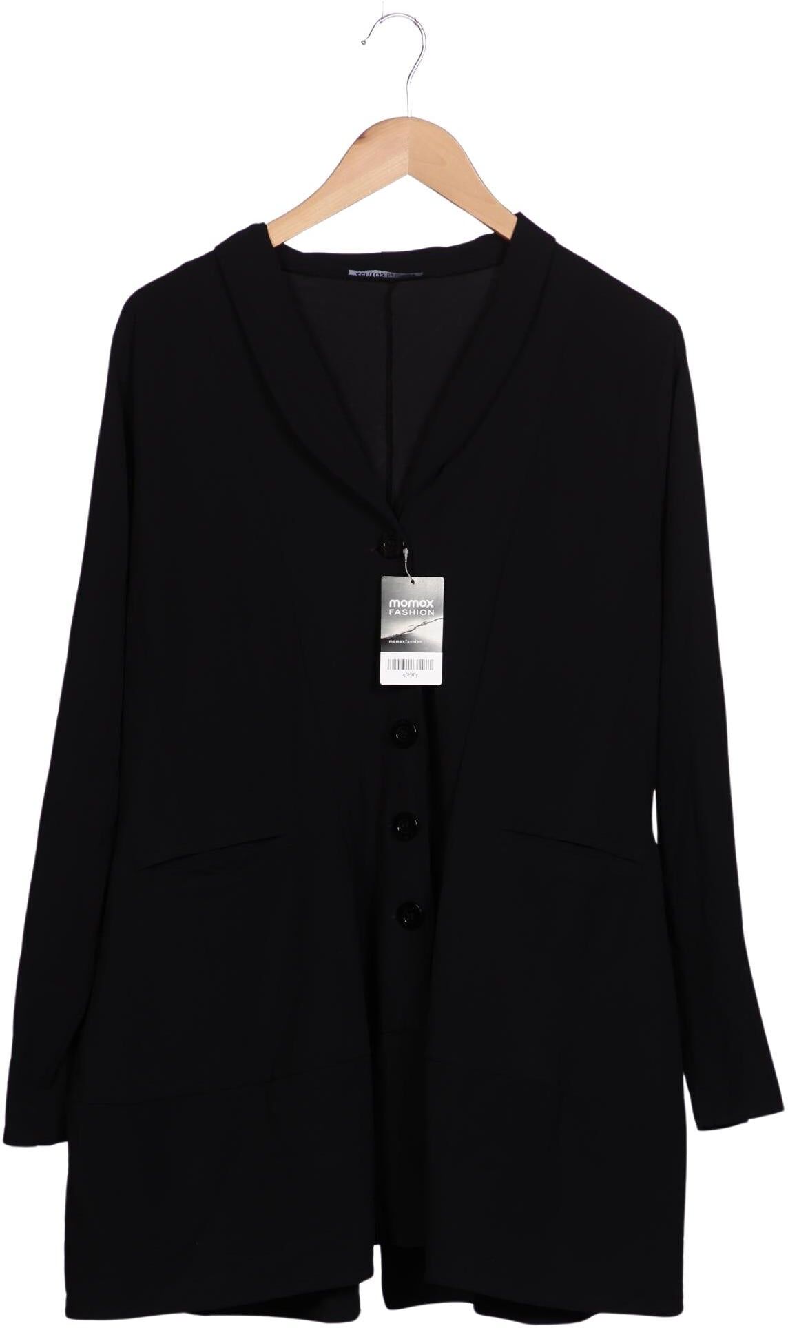 Zeitlos By Luana Damen Mantel, Schwarz, Gr. Xxl, Synthetik / Elasthan - Second Hand