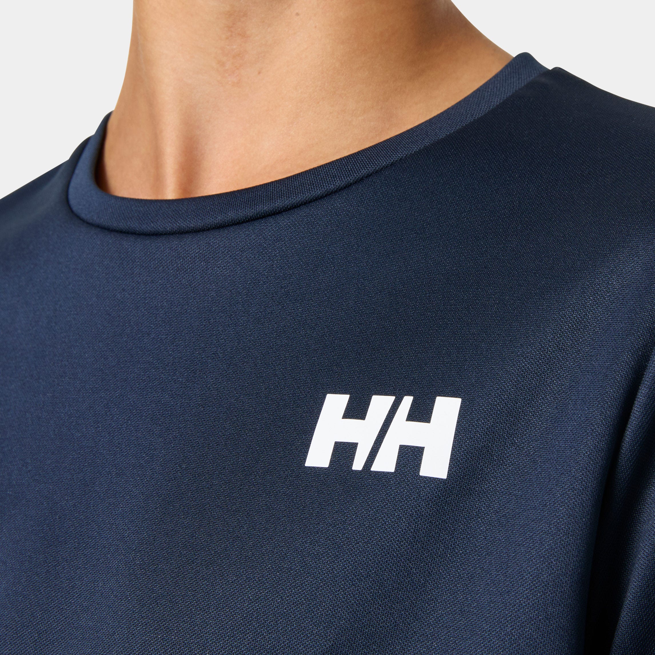 Helly Hansen Junior's  Tech Long Sleeve Crew - Blue - 12