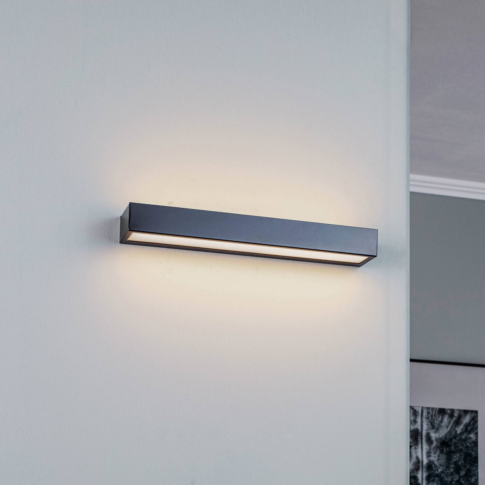 Wandlampe Mera MCJ, für Flurbereich, Metall, Modern, LED Wandleuchte, Wandlampe Innen