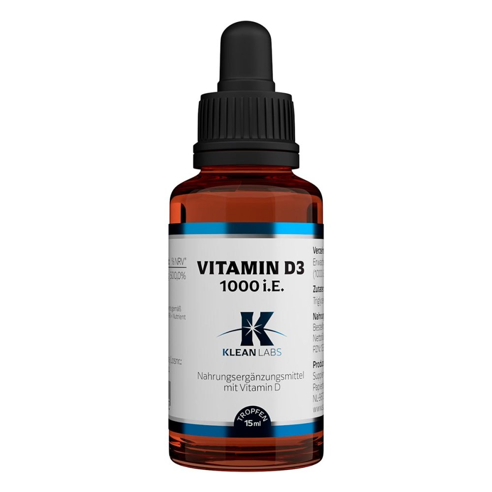 Supplementa GmbH Klean Labs Vitamin D3 1000 i.E. pro Tropfen 13331299