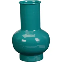 Vase AMELIA grün (LBH 17,50x17,50x26 cm) - LBH 17,50x17,50x26 cm