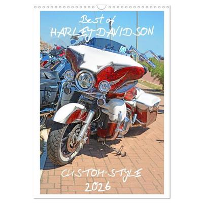 Best of Harley-Davidson Custom-Style 2026 (Wandkalender 2026 DIN A3 hoch), CALVENDO Monatskalender