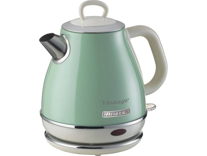 ARIETE Wasserkocher 2868GR Vintage 1 L grün , grün, B:14cm H:22cm T:16,5cm, Wasserkocher, Wasserkocher