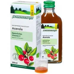 Schoenenberger Naturtrüber Fruchtsaft Acerola 200 ml