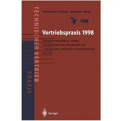 Vertriebspraxis 1998, Fachbücher von VDI-Gesellschaft Entwicklung Konstruktion Vertrieb