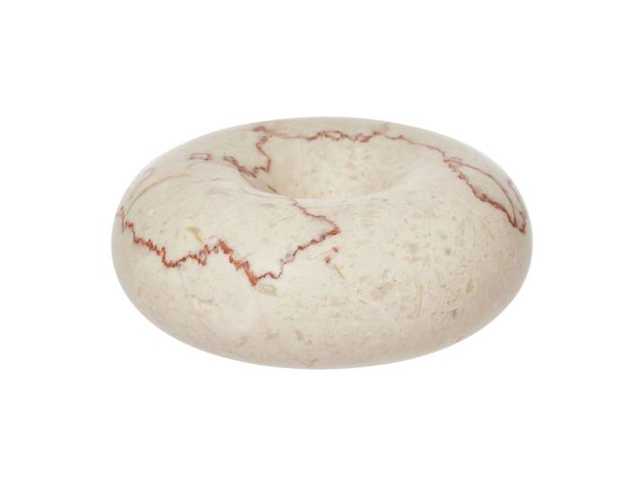 OYOY Bougeoir Savi marbre small 4 cm Offwhite