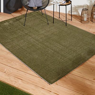 Teppich LUXOR LIVING "Patio, LAGERRÄUMUNG", grün, B:123cm H:3mm L:180cm, Kunstfaser, Teppiche, Teppich, Kurzflor, meliert, In- und Outdoor geeignet, für Balkon & Terrasse