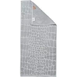 Handtuch SAFARI CROCO (BL 50x100 cm) - silber - BL 50x100 cm