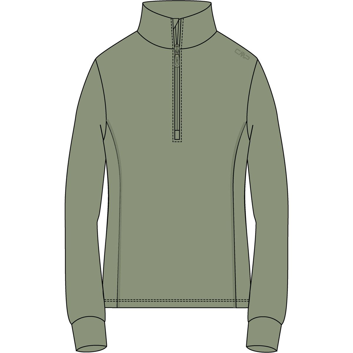 CMP KID G Fleece Sweat green tea (E624) 152 3G28235-E624-152