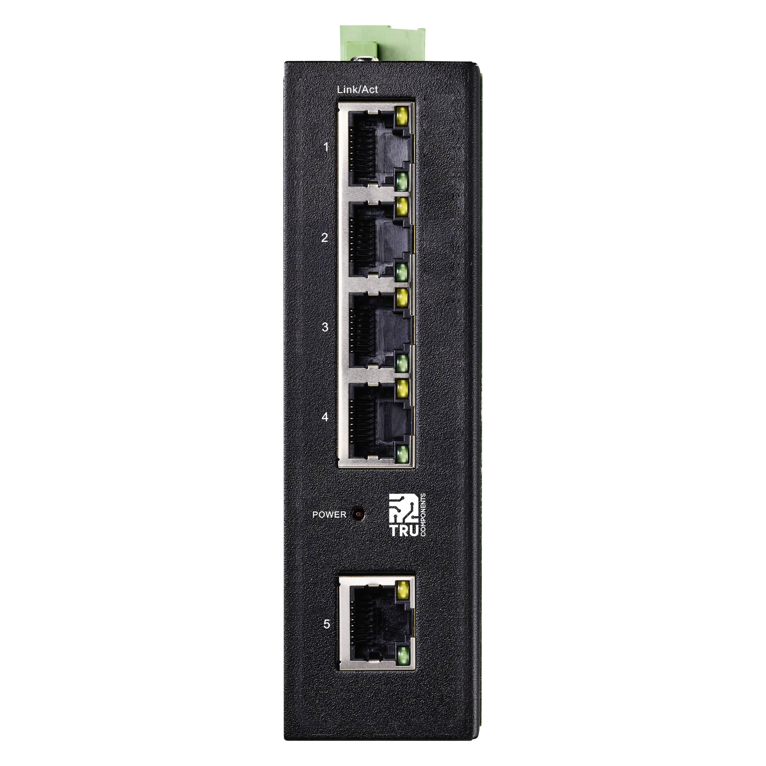 Tru Components Industrial-Ethernet-Switch, 5 Ports 1000Base-T (5 Ports) (TC-9744168)