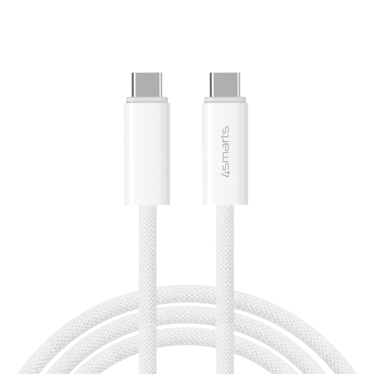 4smarts PremiumCord USB-C Kabel, 240W, 1,5 meter, wit