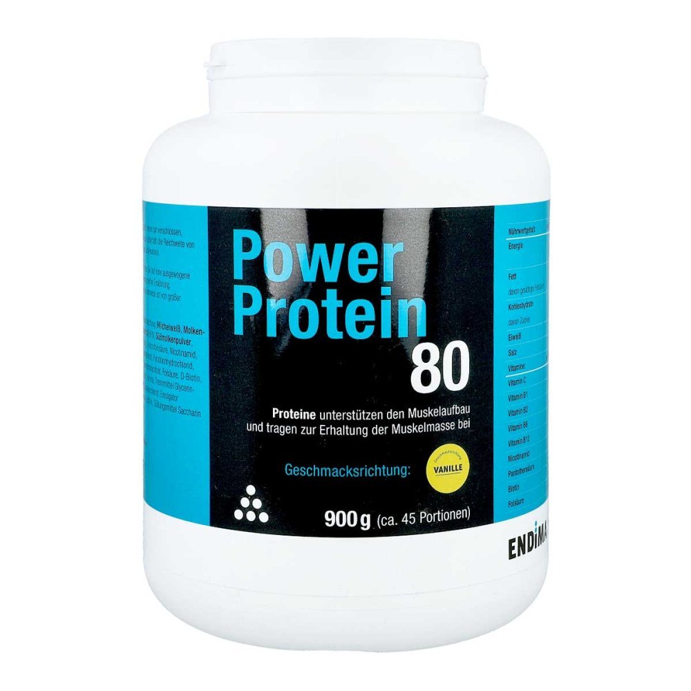 ENDIMA Vertriebsgesellschaft mbH Power Protein 80 Vanille Pulver 01498491