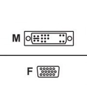 equip VGA-Adapter DVI-A M bis HD-15 VGA W 5 cm beige (118945)
