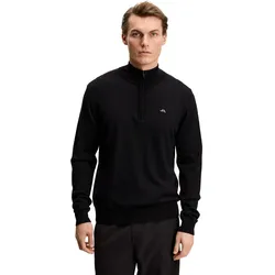 J. LINDEBERG Pullover Kiyan Quarter Zip, schwarz