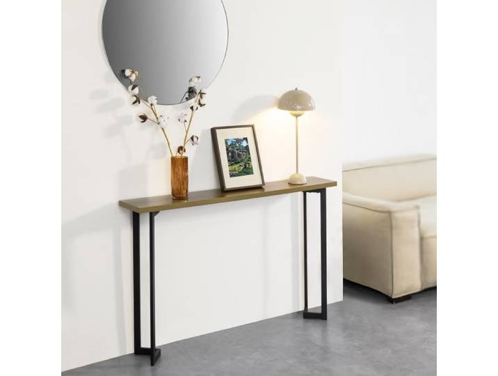 SoBuy FSB50-PF Table Console Bout de Canapé Table d'entrée Buffet Table d'appoint Cadre et Pieds en Fer – L120 x P20 x H75 cm