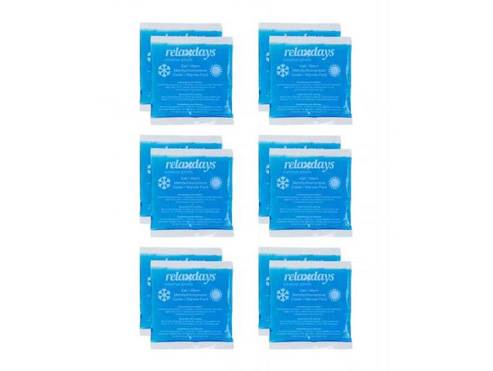 Relaxdays Rechteckige Kühlpads im 12er Set