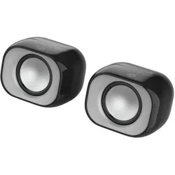 HP DHS-2111 Wired speaker (black), PC Lautsprecher, Schwarz, Silber