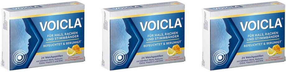 VOICLA Zitrone Honig Weichpastillen 3x24stk