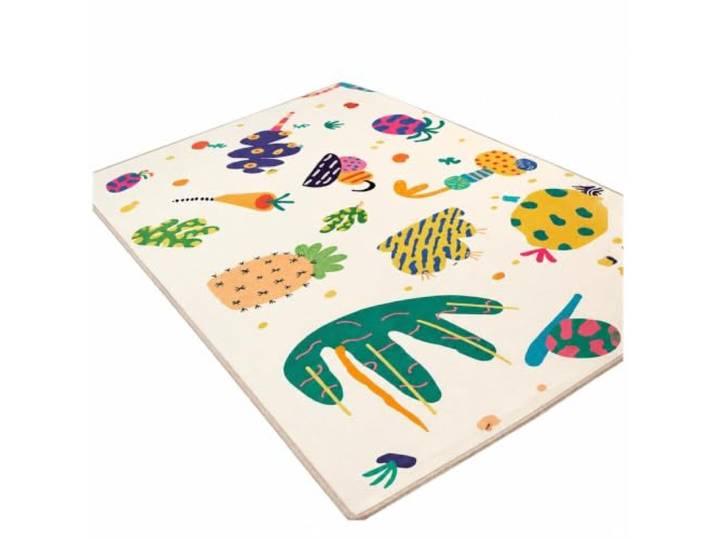 Beheizbare Spielmatte für Wohnzimmer, Kinderzimmer Weiche Oberfläche, Rutschfeste Unterseite, Wasserdicht, Leicht zu Reinigen(Style E,200x180cm)