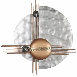 WANDDEKO Silber 60/60 cm