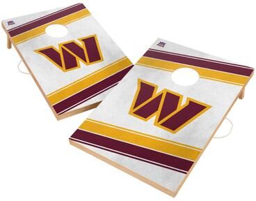 Skip's Garage The Washington Commanders Team NFL 2x4 Tailgate Cornhole Boards