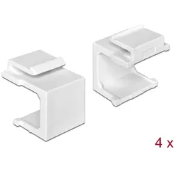 Keystone Delock Abdeckung 4 Stk weiß