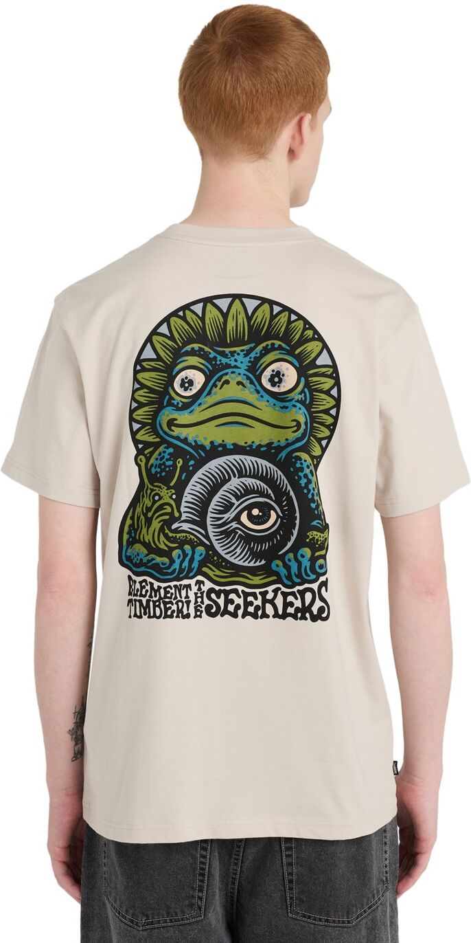 T-Shirt ELEMENT "Timber The Frog", Herren, Gr. M, oat milk, Obermaterial: 100% Baumwolle., Shirts T-Shirt oat milk M