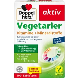 Doppelherz Vegetarier Vitamine+mineralstoffe Aktiv 100 ST