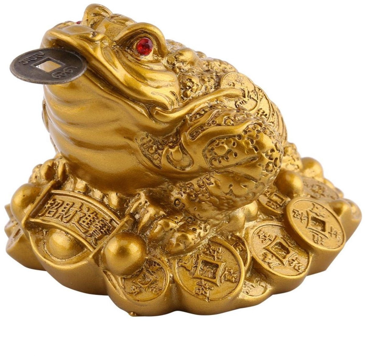 Dailygoods Dailygoody Geld kikker Feng Shui decoratie - Goudkleurig