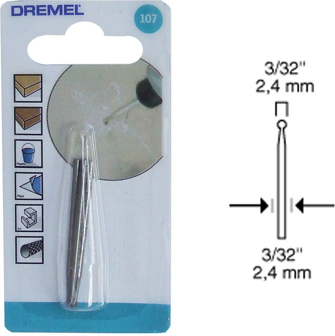 Fresa miniutensile Dremel 26150107JA